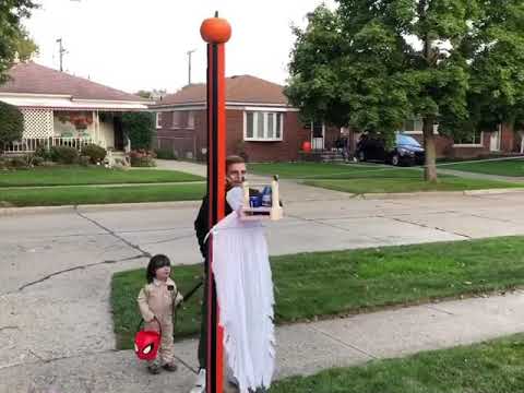 My Halloween Zip Line for Social Distancing