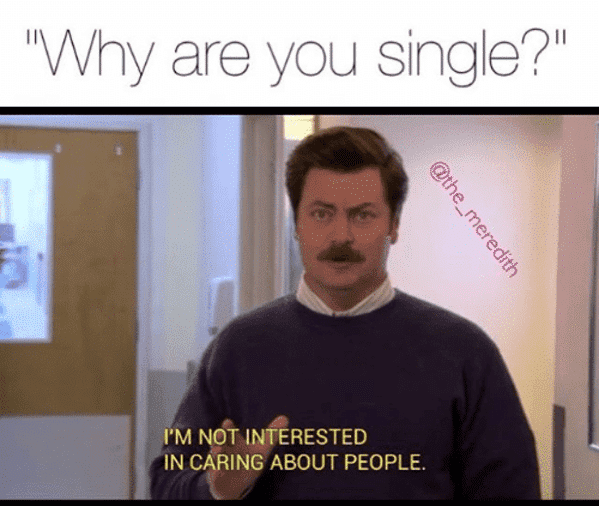 Not interested in dating meme