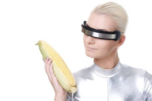 woman with corn WTF stock photos