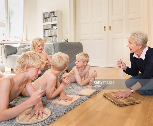 WTF stock photos playing with knives