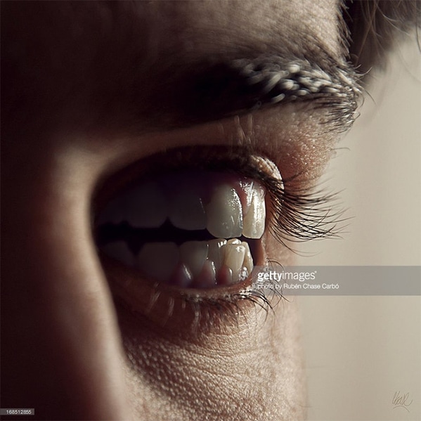 WTF stock photos teeth for eyes