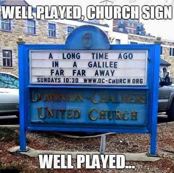 Funny church signs, humorous signs, jokes about god and church, clean humor