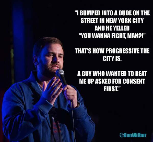 Funny standupshots, comedians telling jokes with text