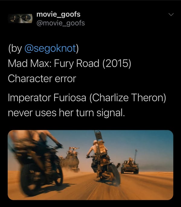 funny fake movie goofs, twitter account trolls film nerds