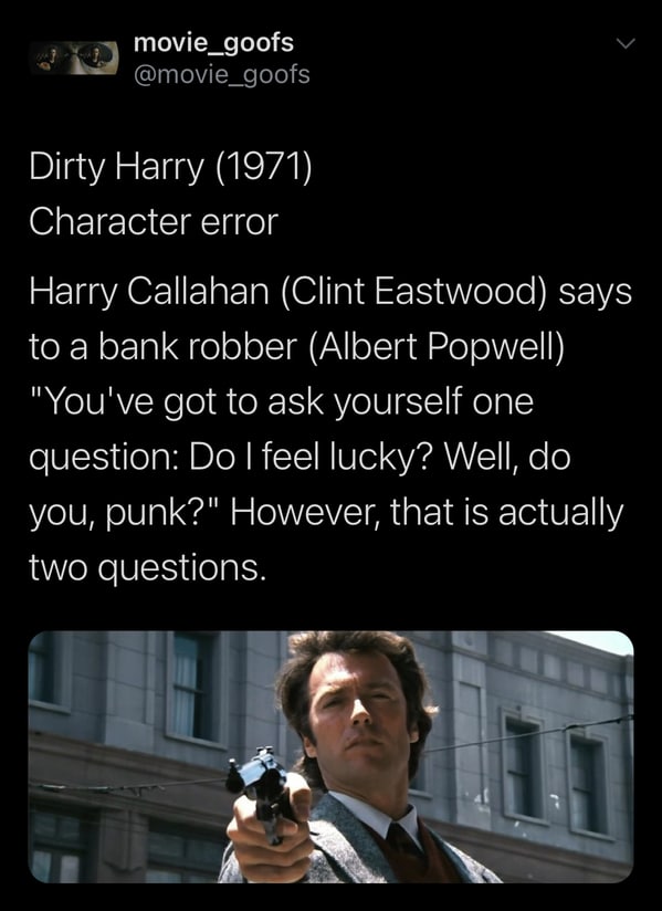 funny fake movie goofs, twitter account trolls film nerds