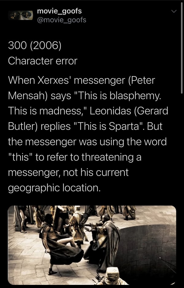 funny fake movie goofs, twitter account trolls film nerds