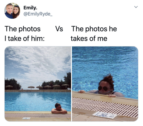 Boyfriends take pictures of girlfriends, twitter, tweets, Pics I take of my boyfriend vs pics he takes of me, funny bad photos taken by boyfriends