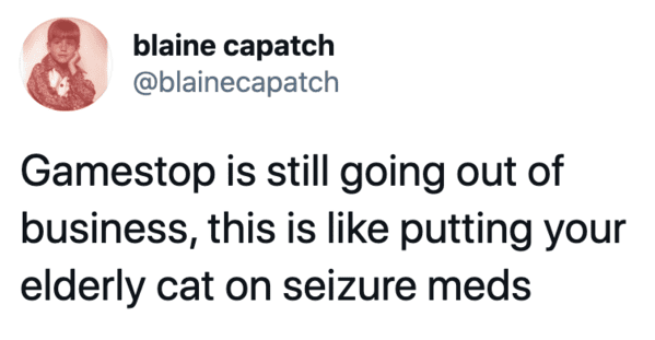 Funny tweets, reddit, stock market, GameStop, funny twitter response to GameStop squeeze, short stock, selling short, wallstreetbets, funny stock market memes, jokes about GameStop