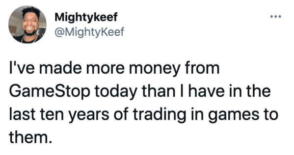 Funny tweets, reddit, stock market, GameStop, funny twitter response to GameStop squeeze, short stock, selling short, wallstreetbets, funny stock market memes, jokes about GameStop