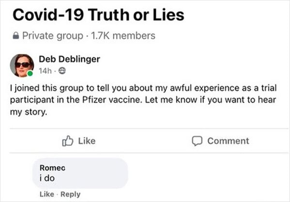 Guy Trolls Anti-Vaxxing Groups With Hilarious Fake Social Media Accounts