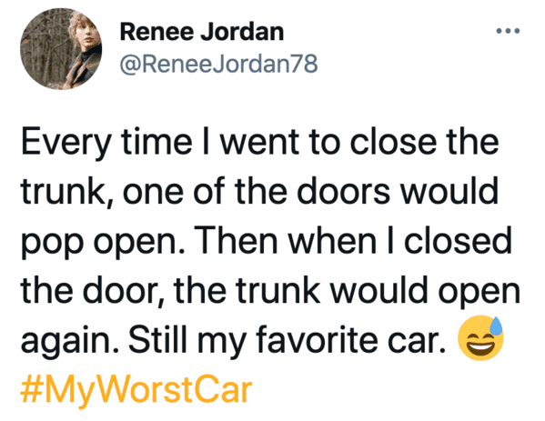 My worst car, Jimmy Fallon hashtag games, twitter challenges, best jimmy Fallon tweets, funny twitter answers to Jimmy Fallon, comedians share worst car stories
