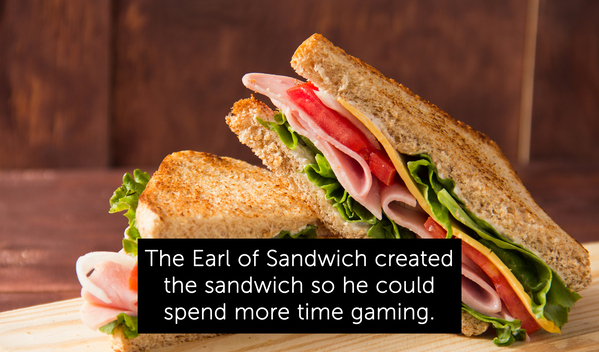 sandwich, random facts, earl of sandwich invention