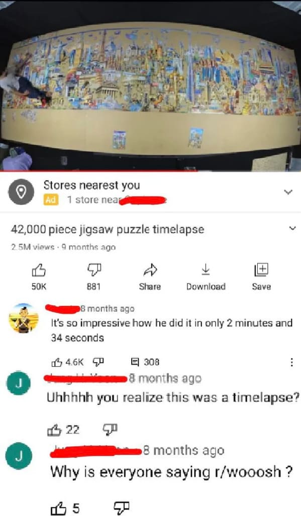 Funny people who missed the joke, wooosh, reddit posts, jokes that went over a persons head, funny memes, funny comments, mean comments, miss it