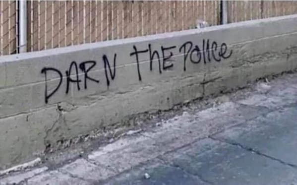 Funny vandalism, mildly vandalized, funny graffiti, wholesome, spray paint, street art, humor, clever writing on the wall, vandals, protests, reddit