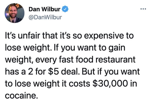 Funny weight loss memes, weight gain memes, tweets about dieting, funny diet tweets, twitter funny diet jokes, jokes about overeating, funny dieting ideas, getting in shape, weight loss, weight gain, covid weight gain