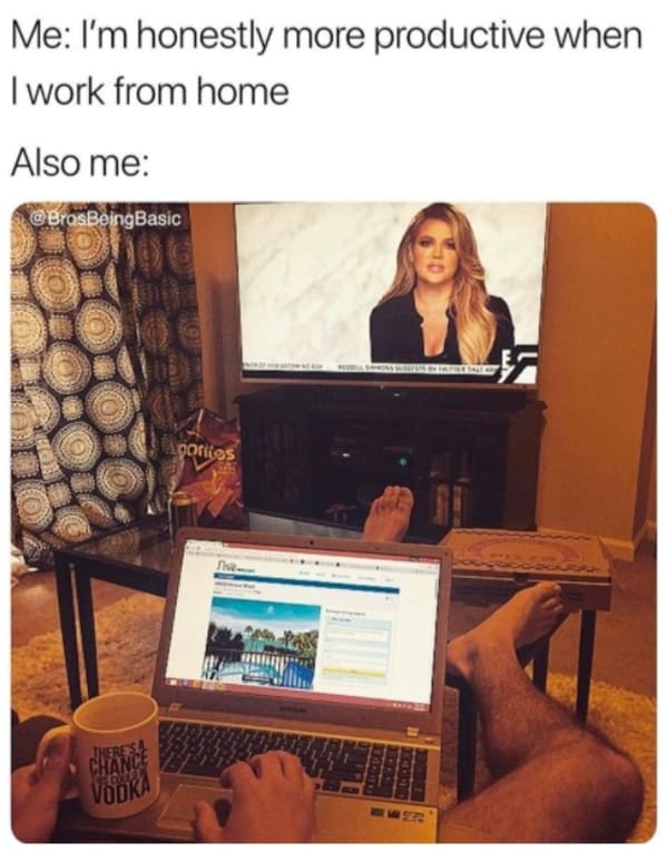 Working from home meme, work from home, funny work from home meme, funny jokes about work, the office memes, humor, lol, boss, zoom meetings