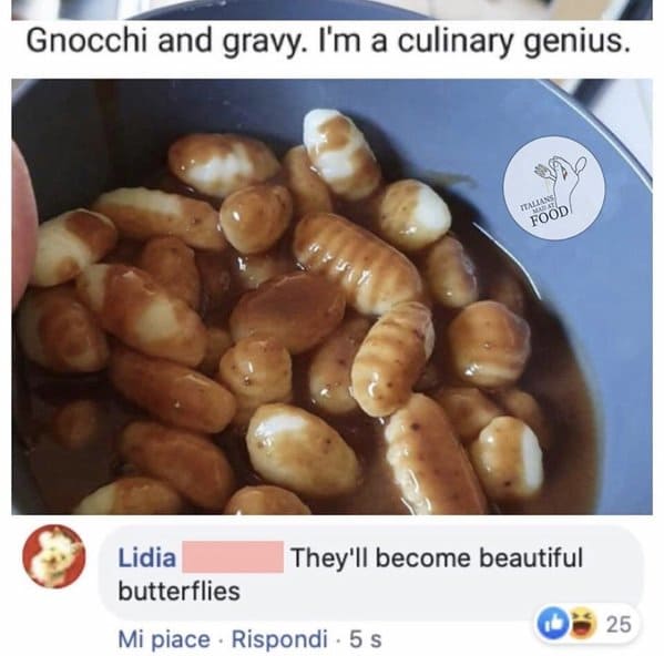 Italians getting mad at food, hilarious comments about bad cooking, Italian comments roasting food, bad Italian food, do not make pasta like that, mean people on the internet, funny pics of food