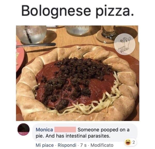 Italians getting mad at food, hilarious comments about bad cooking, Italian comments roasting food, bad Italian food, do not make pasta like that, mean people on the internet, funny pics of food