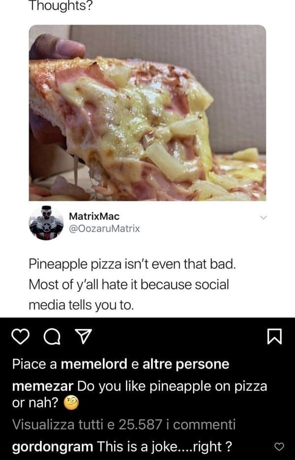 Italians getting mad at food, hilarious comments about bad cooking, Italian comments roasting food, bad Italian food, do not make pasta like that, mean people on the internet, funny pics of food