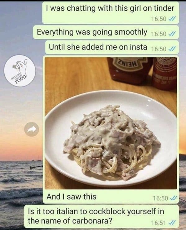 Italians getting mad at food, hilarious comments about bad cooking, Italian comments roasting food, bad Italian food, do not make pasta like that, mean people on the internet, funny pics of food