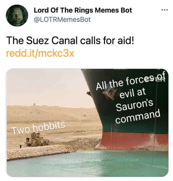 Funny Suez Canal memes, tweets about the stuck ship, boat stuck in the water, evergreen boat, shipping freight stuck in Egypt, funny hilarious pics of boat stuck
