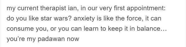 Real life Therapy quotes, movies and tv depiction of therapy, sessions with doctor, psychiatry, funny wrong media depictions of therapists, funny breakthroughs in therapy, funny stories, Tumblr images, IRL versus fantasy, movies vs reality