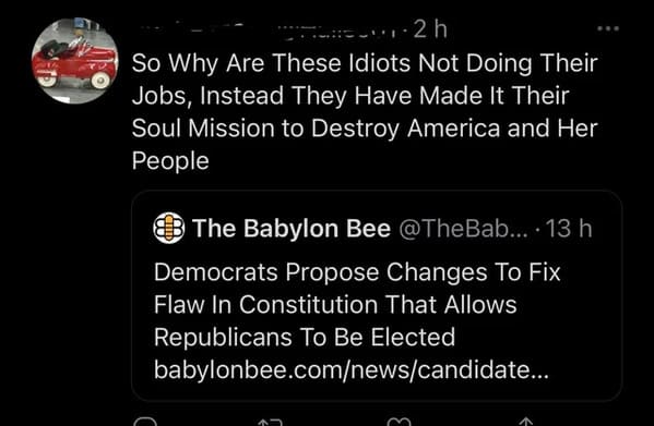 People duped by onion headlines, Babylon bee, funny posts where people believed the onion, atetheonion, reddit, ate the onion, lol, dumb people, gullible