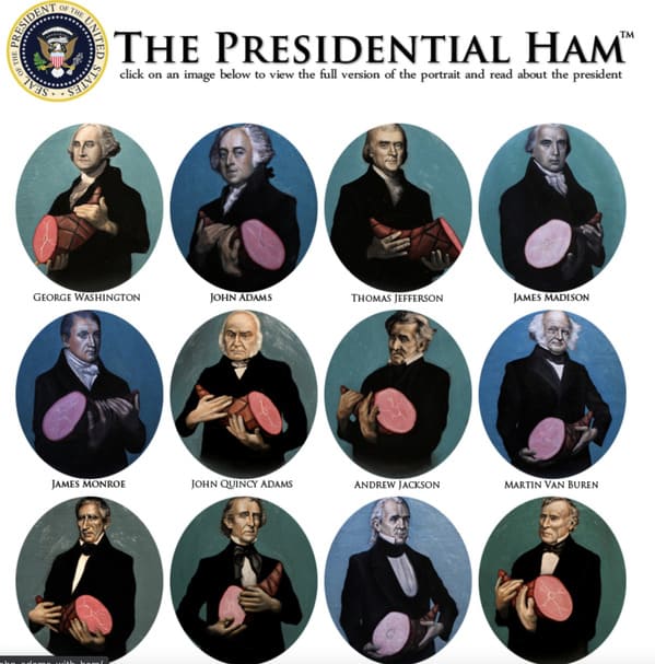 Presidents holding hams, best websites no one knows about, weird internet oddities, interesting internet sites, unknown websites, nostalgia