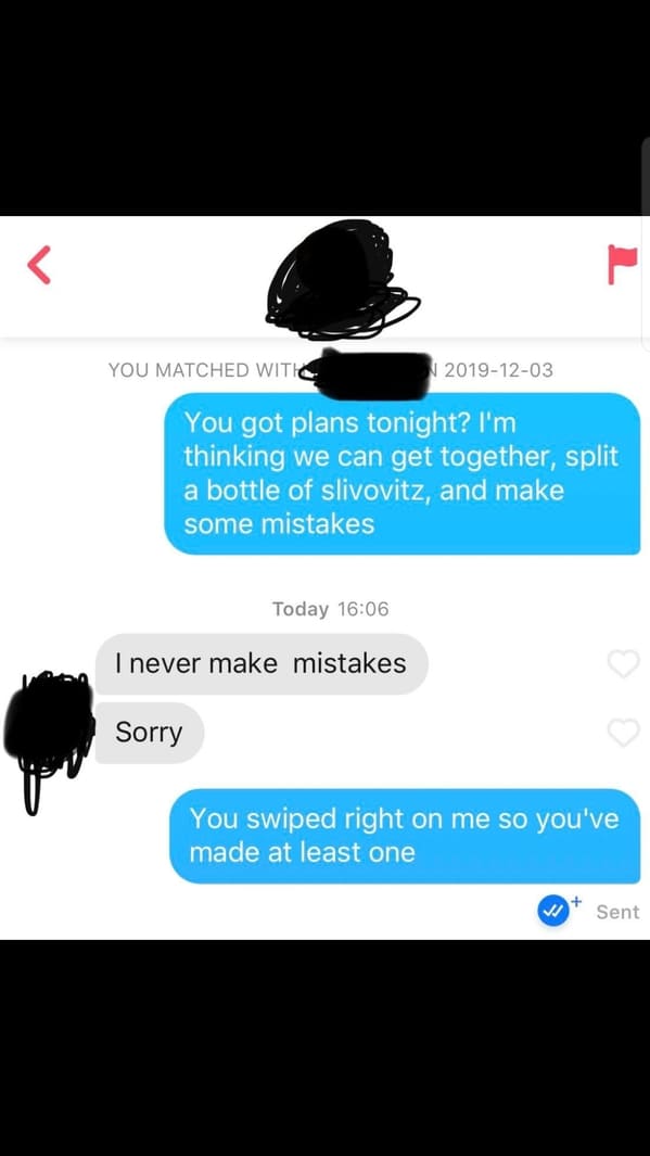 Funny dating self owns, embarrassing dating screenshots, tinder funny pics and profiles, self-deprecating jokes on dating apps, lol, funny pics, jokes, memes, reddit, r suicidebywords, comments