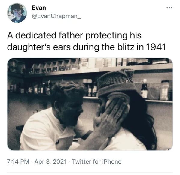 Gordon Ramsay covering a woman's ears with burger buns, Funny Fake history photos, r fakehistoryporn, facts about history that are not true, false textbook photos, historical pics with funny captions, lol, jokes, old photos with hilarious explanations, funny pics