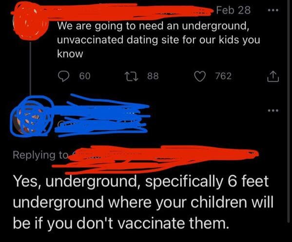 Anti-vaxxers destroyed by internet comments, funny vaccine comments, people who comment on anti vaxx moron posts, insane people on Facebook who won’t take the vaccine, funny takedowns of antivaxx people, reddit, funny pics