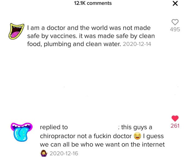 Anti-vaxxers destroyed by internet comments, funny vaccine comments, people who comment on anti vaxx moron posts, insane people on Facebook who won’t take the vaccine, funny takedowns of antivaxx people, reddit, funny pics