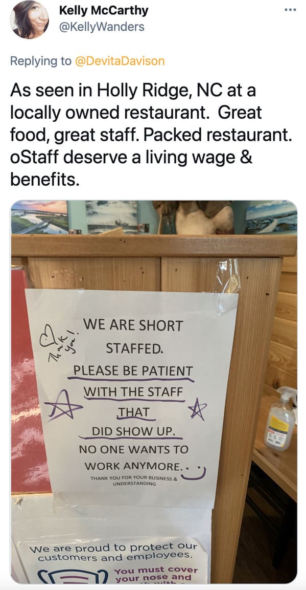 Employees make signs and memes about how nobody wants to work anymore, tweets about general strike, horrible bosses, bad boss passive aggressive signs, employers who suck, minimum wage, no one wants to work, we are closed signs, covid strike, funny memes