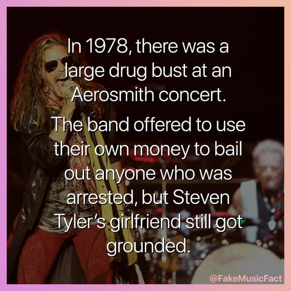 Fake Music Facts Instagram, funny memes about bands, fake history, fake music history, hilarious memes, fakemusicfact, instagram, comedy, lol, jokes, memes, musicians