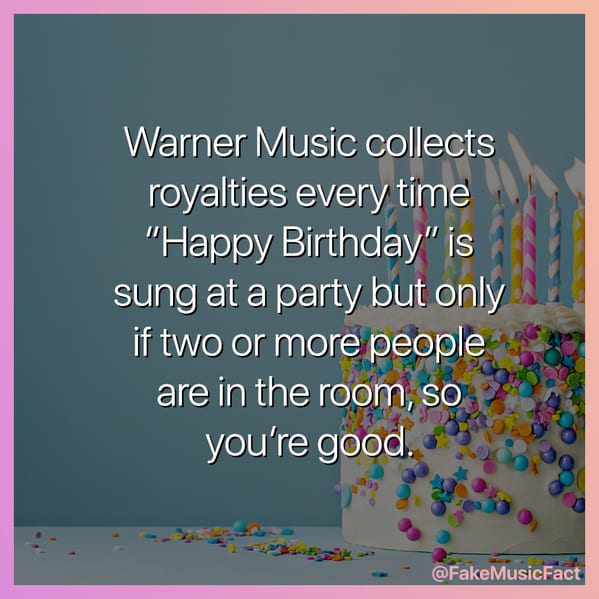 happy birthday royalty fact, Fake Music Facts Instagram, funny memes about bands, fake history, fake music history, hilarious memes, fakemusicfact, instagram, comedy, lol, jokes, memes, musicians