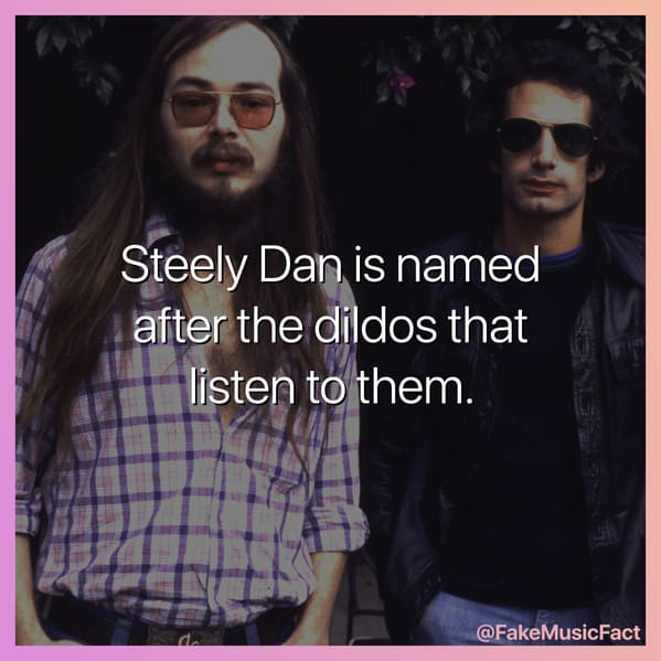 Fake Music Facts Instagram, funny memes about bands, fake history, fake music history, hilarious memes, fakemusicfact, instagram, comedy, lol, jokes, memes, musicians