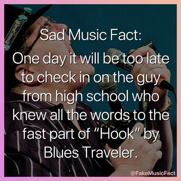 Fake Music Facts Instagram, funny memes about bands, fake history, fake music history, hilarious memes, fakemusicfact, instagram, comedy, lol, jokes, memes, musicians