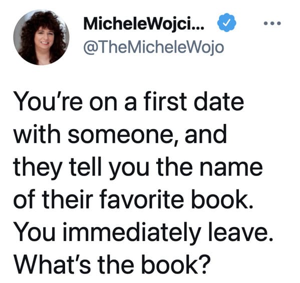 Favorite book red flag viral twitter thread, tweets about favorite novels, books that are red flags, novels, reading, dating, single, people who judge other people’s taste in literature, viral tweet