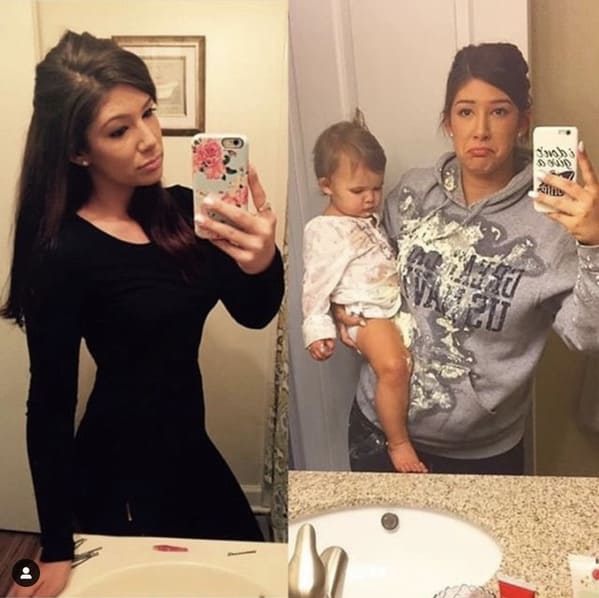 Parents share before and after photos, before and after having kids, parenting, funny, glow up, sad but true, instagram photos, gottoddlered