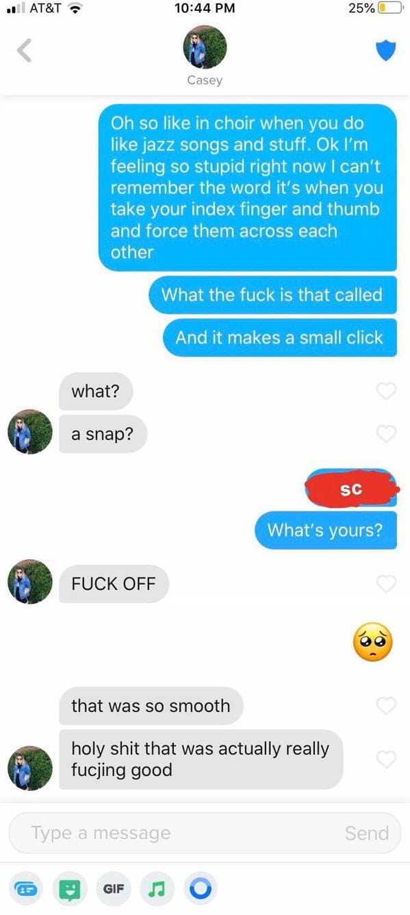 Puns on tinder that actually worked, funny dating app conversations, screenshots of tinder messages, funny weird tinder name puns, dad jokes