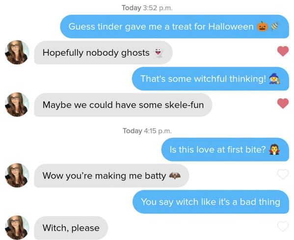 Puns on tinder that actually worked, funny dating app conversations, screenshots of tinder messages, funny weird tinder name puns, dad jokes