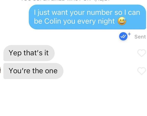 Puns on tinder that actually worked, funny dating app conversations, screenshots of tinder messages, funny weird tinder name puns, dad jokes
