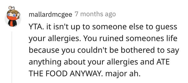 Vegan roommate sued story, cooked vegan food and poisoned roommate, allergies, AITA, Reddit, am I the asshole, felony charges for vegan food cooking