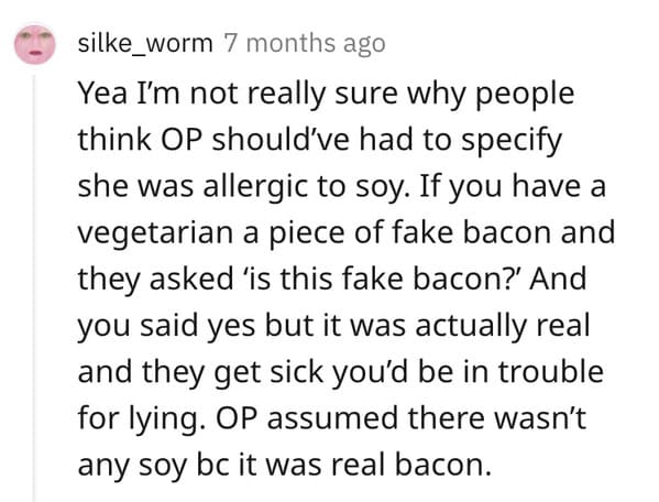 Vegan roommate sued story, cooked vegan food and poisoned roommate, allergies, AITA, Reddit, am I the asshole, felony charges for vegan food cooking