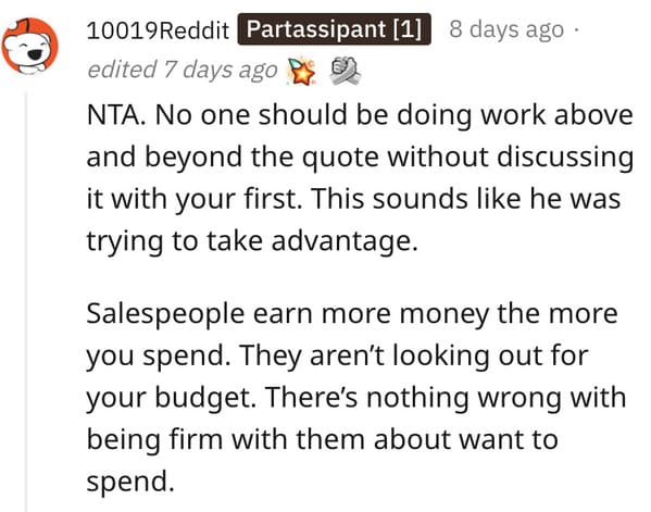 not the asshole, woman lying about money, pretending to be poor