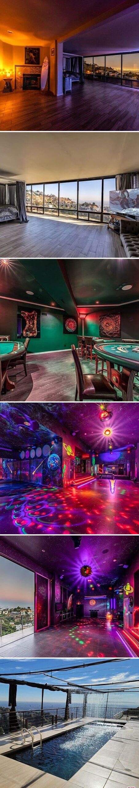 insane gambling room in pricey house looks like a casino, Zillow gone wild, weird and funny real estate listings, real estate agents who did extra, lol, funny pics of houses, ridiculous houses to buy, zillowgonewild, instagram, humor, funny pics