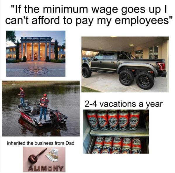 Bad arguments about increasing the minimum wage, confidently incorrect, dumb statements about wage increases, capitalism, poverty, socialism, lol