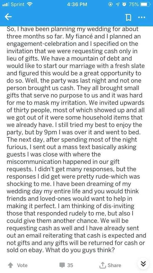 Entitled brides, stories about bridezillas, clients from hell, reddit, r choosing beggars, asking for stuff for free, for the exposure, weddings, marriage, nightmares