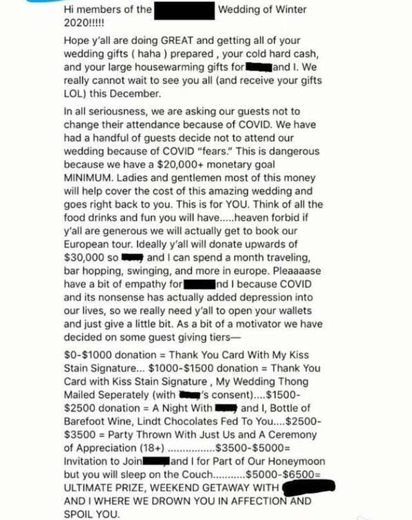 Entitled brides, stories about bridezillas, clients from hell, reddit, r choosing beggars, asking for stuff for free, for the exposure, weddings, marriage, nightmares