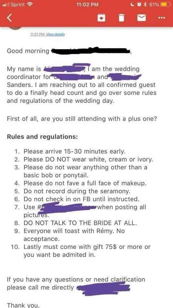 Entitled brides, stories about bridezillas, clients from hell, reddit, r choosing beggars, asking for stuff for free, for the exposure, weddings, marriage, nightmares